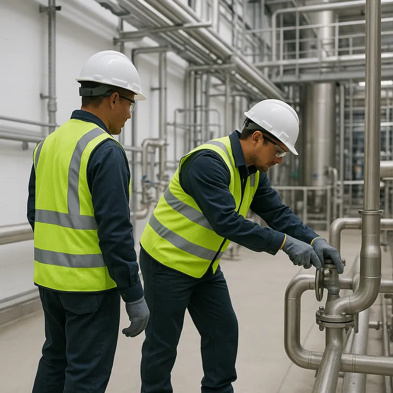 Trabajo con seguridad industrial